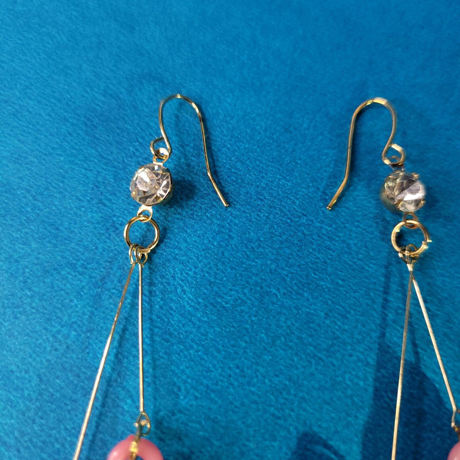 Blush Wave Light Pink Stylish Coastal Fashion Earrings for Vacations & Parties - Image 4